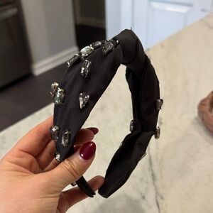 Embellished Black Headband